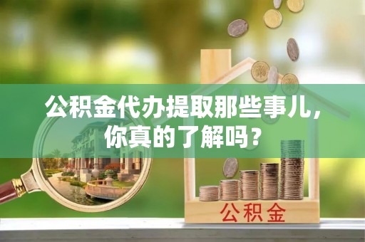新邵公积金代办提取那些事儿，你真的了解吗？