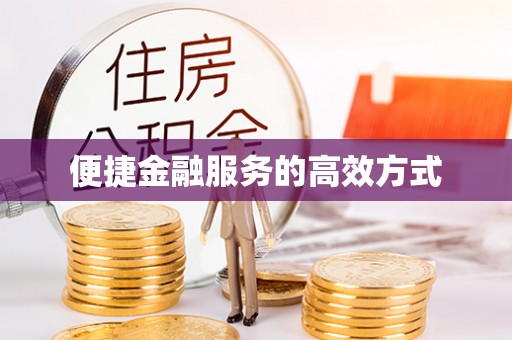 新邵便捷金融服务的高效方式
